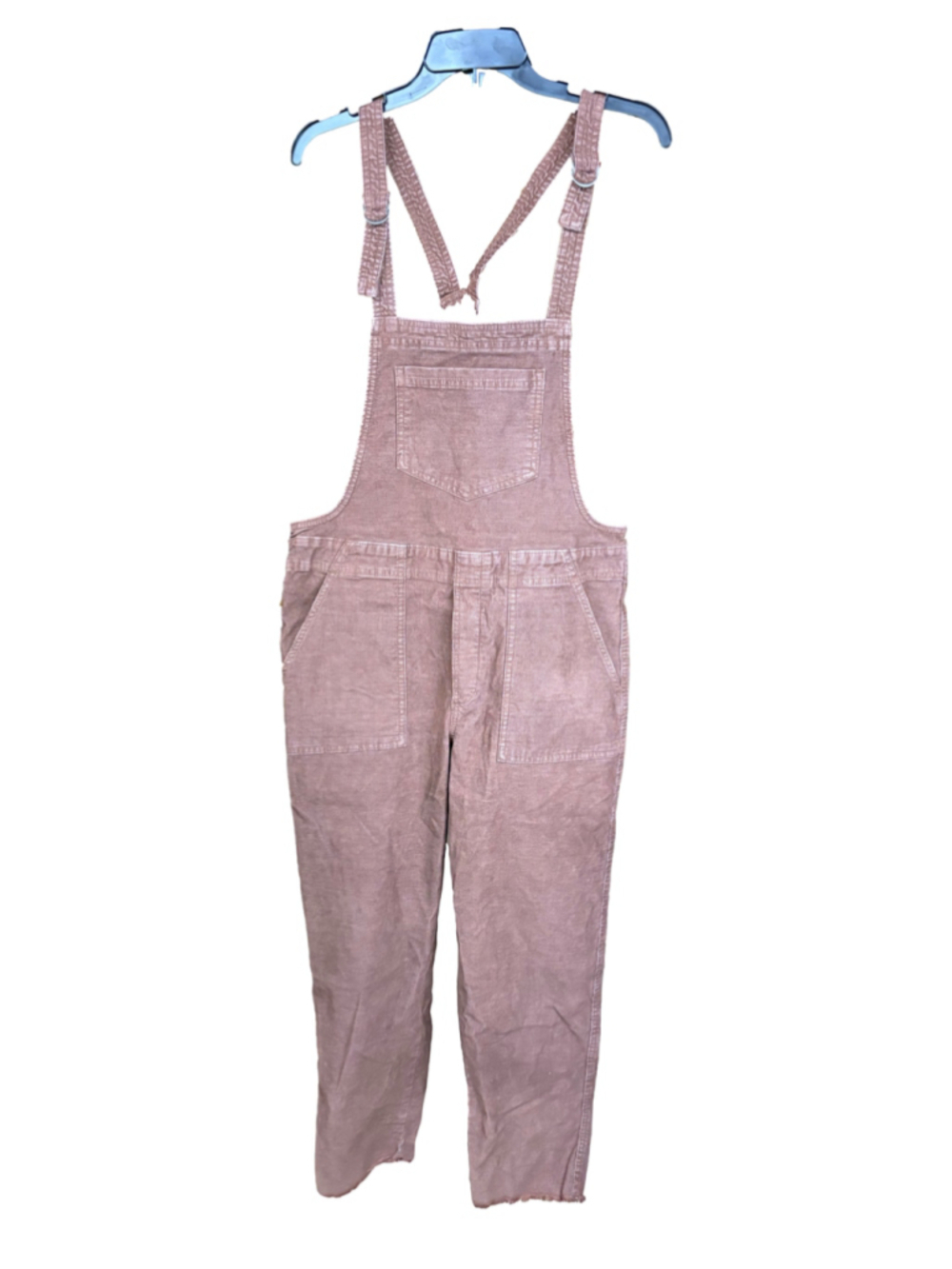 Women's Aerie Corduroy Overalls Brown Pink Size M